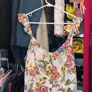 Short Hawaiian dress baby blue